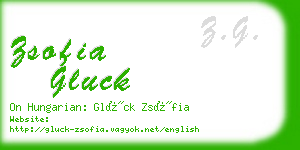 zsofia gluck business card